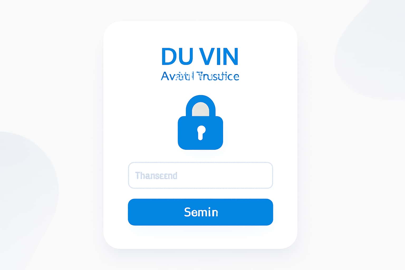 Diu vin Account Access Interface