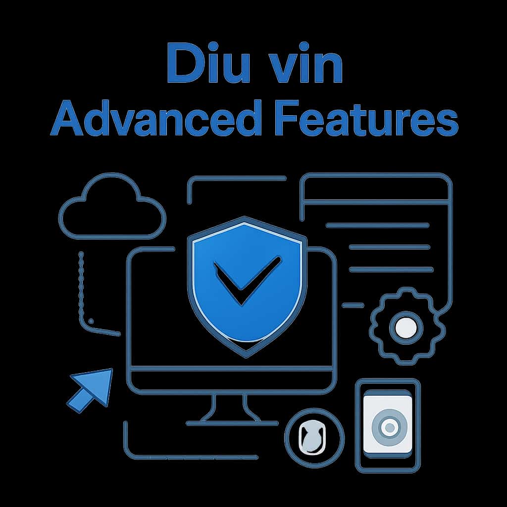 An educational diagram illustrating the advanced features of Diu vin.