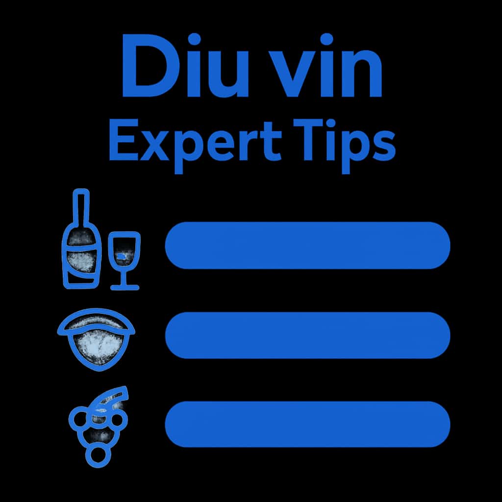 An educational diagram illustrating key aspects of Diu vin Expert Tips.