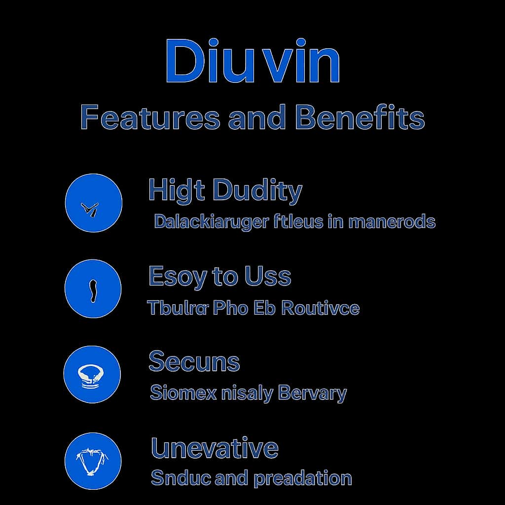 Diagram explaining Diu vin features.