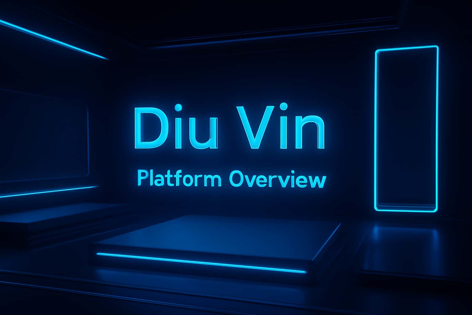 Futuristic tech landscape