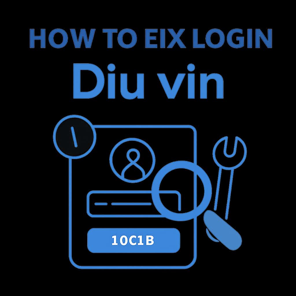 A diagram illustrating troubleshooting steps for Diu vin login.