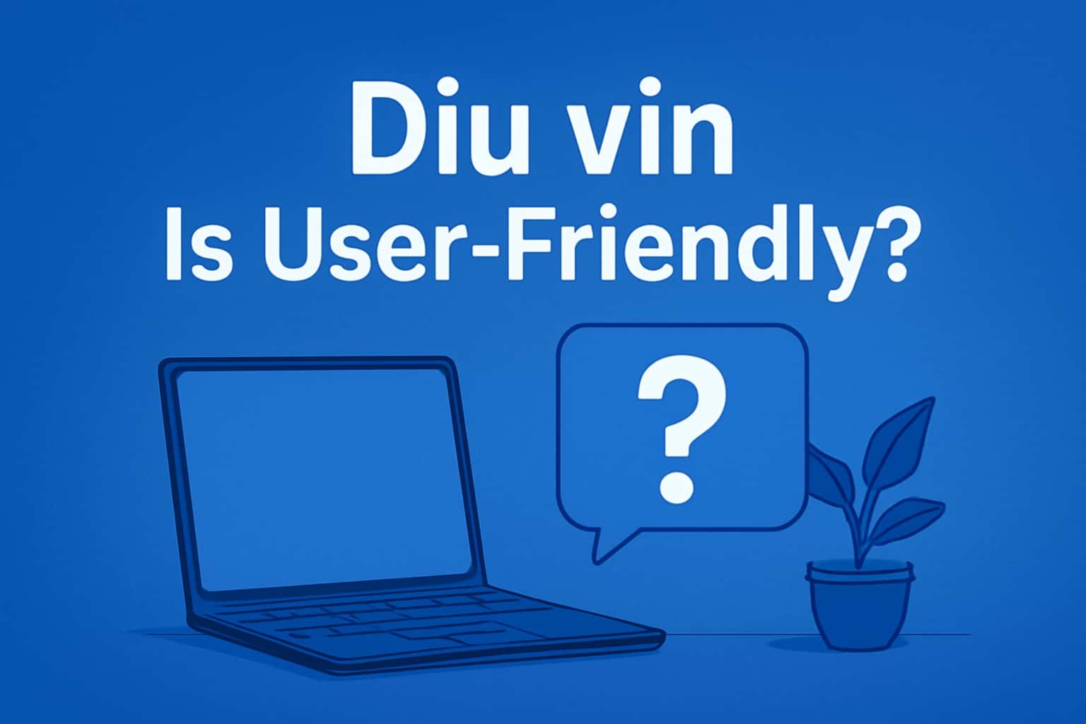 An informative illustration depicting the user-friendly aspects of Diu vin.