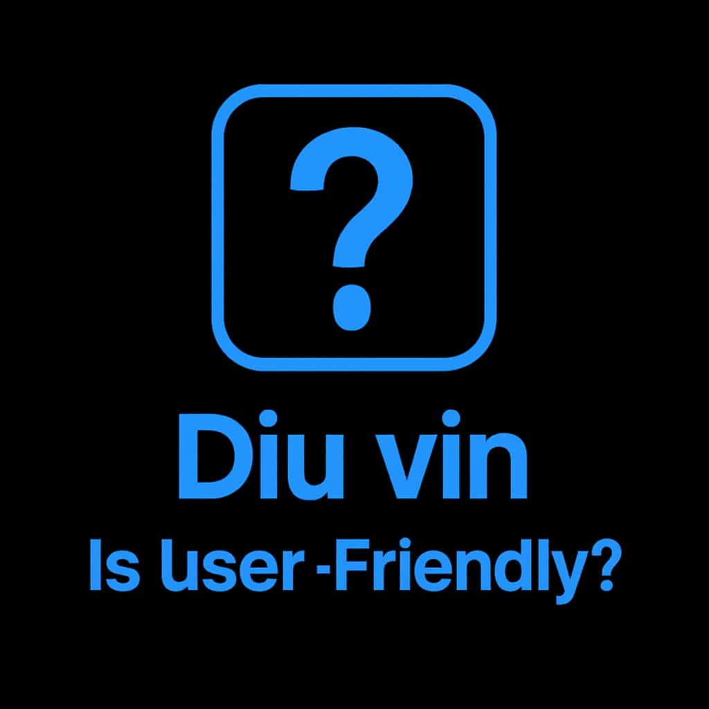 An icon symbolizing user-friendliness of Diu vin.