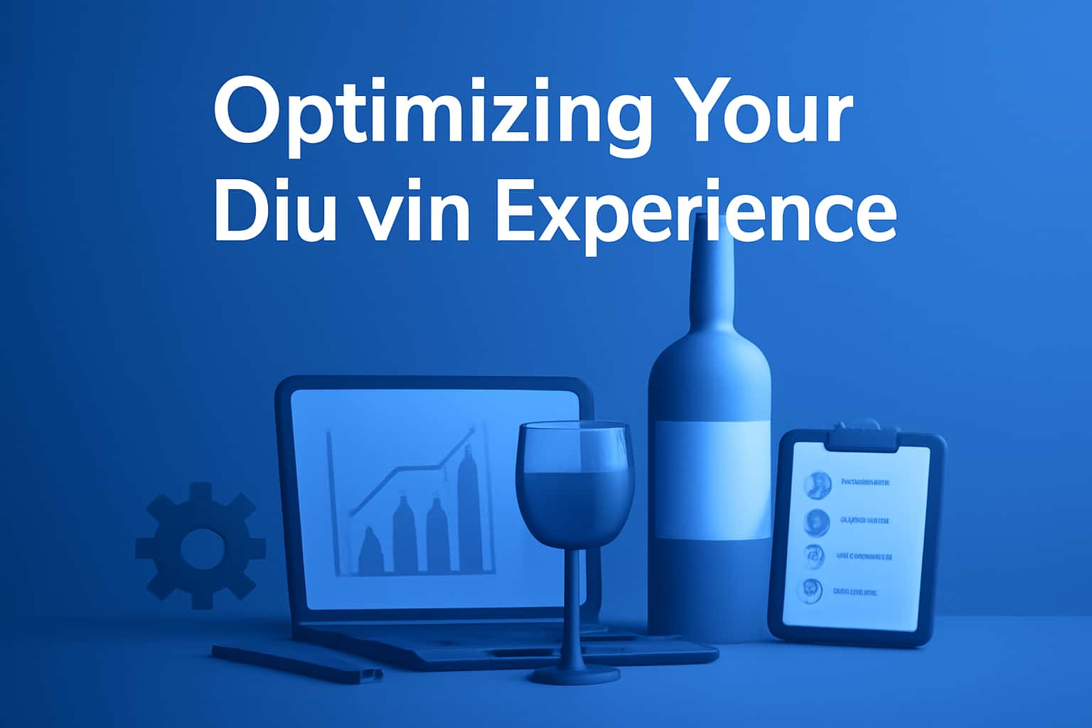 A visual representation of the Diu vin experience optimization process.