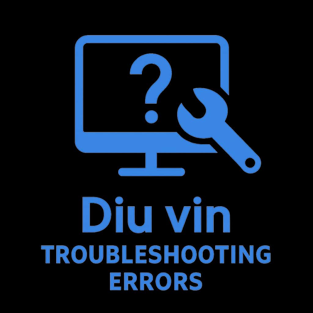 Icon representing troubleshooting Diu vin errors.